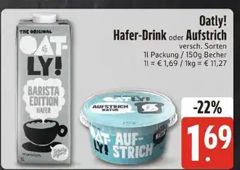 Edeka Oatly! hafer-drink Angebot