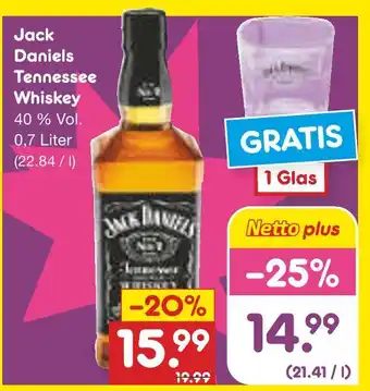Netto Marken-Discount Jack daniels tennessee whiskey Angebot
