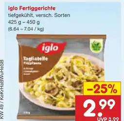Netto Marken-Discount Iglo fertiggerichte Angebot