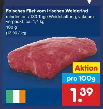 Netto Marken-Discount Falsches filet vom irischen weiderind Angebot