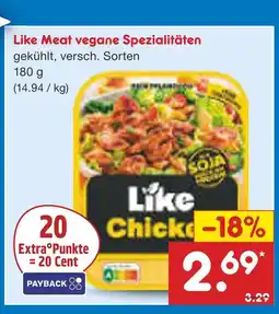 Netto Marken-Discount Like meat vegane spezialitäten Angebot