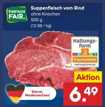 Netto Marken-Discount Einfach fair suppenfleisch vom rind Angebot