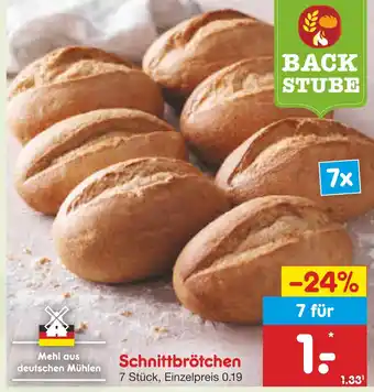 Netto Marken-Discount Schnittbrötchen Angebot