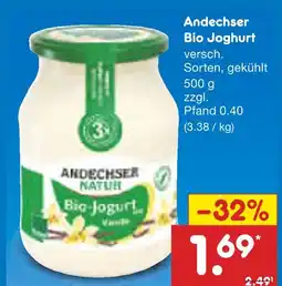 Netto Marken-Discount Andechser natur bio joghurt Angebot