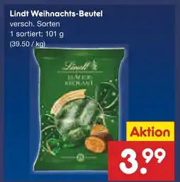 Netto Marken-Discount Lindt weihnachts-beutel Angebot