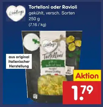 Netto Marken-Discount Tortelloni oder ravioli Angebot