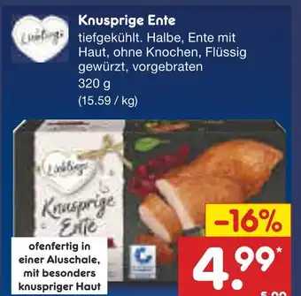 Netto Marken-Discount Ludwig knusprige ente Angebot