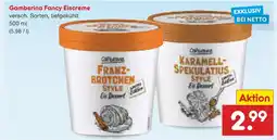 Netto Marken-Discount Gamberina franzbrötchen style eiscreme Angebot