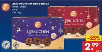 Netto Marken-Discount Lebkuchen herzen sterne brezeln Angebot