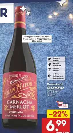 Netto Marken-Discount Dominio de gran mayor garnacha merlot Angebot