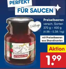 Netto Marken-Discount Preiselbeeren Angebot