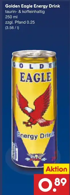 Netto Marken-Discount Golden eagle energy drink Angebot