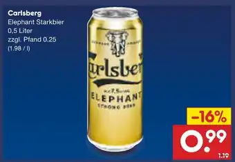 Netto Marken-Discount Carlsberg elephant starkbier Angebot