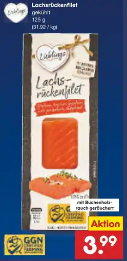 Netto Marken-Discount Lieblings lachsrückenfilet Angebot