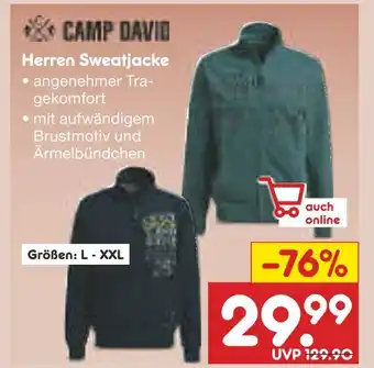 Netto Marken-Discount Camp david herren sweatjacke Angebot