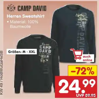 Netto Marken-Discount Camp david herren sweatshirt Angebot