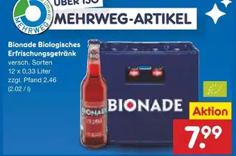 Netto Marken-Discount Bionade biologisches erfrischungsgetränk Angebot