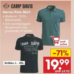 Netto Marken-Discount Camp david herren polo-shirt Angebot