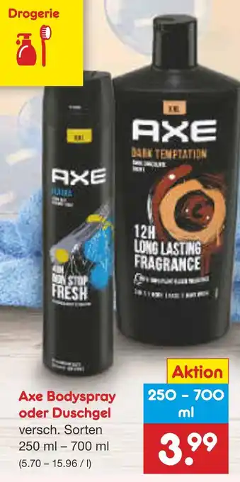 Netto Marken-Discount Axe bodyspray Angebot