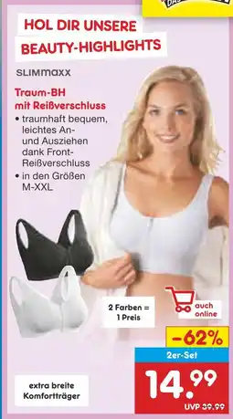 Netto Marken-Discount Slimmaxx traum-bh mit reißverschluss Angebot