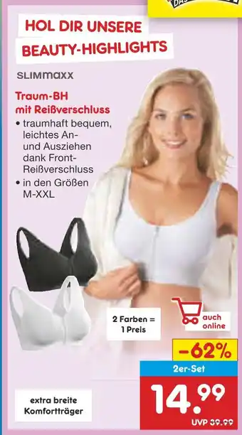 Netto Marken-Discount Slimmaxx traum-bh mit reißverschluss Angebot