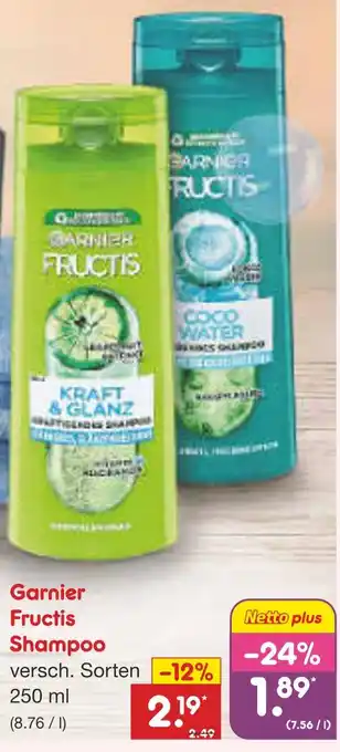 Netto Marken-Discount Garnier fructis kraft & glanz shampoo Angebot