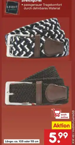 Netto Marken-Discount Spirit stretchgürtel Angebot
