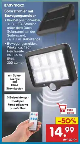 Netto Marken-Discount Easymaxx solarstrahler mit bewegungsmelder Angebot