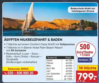Netto Marken-Discount Ägypten nilkreuzfahrt & baden Angebot