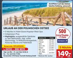 Netto Marken-Discount Urlaub an der polnischen ostsee Angebot