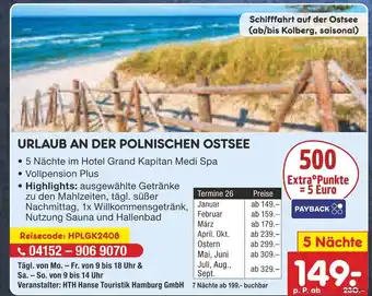 Netto Marken-Discount Urlaub an der polnischen ostsee Angebot