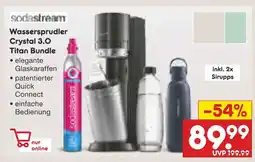 Netto Marken-Discount Sodastream wassersprudler crystal 3.0 titan bundle Angebot
