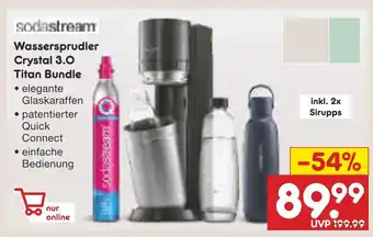 Netto Marken-Discount Sodastream wassersprudler crystal 3.0 titan bundle Angebot