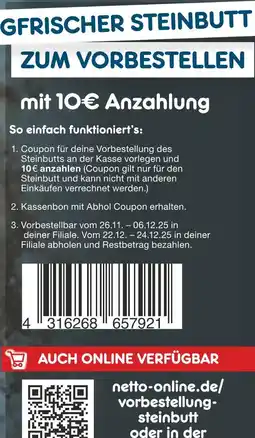 Netto Marken-Discount Frischer steinbutt Angebot