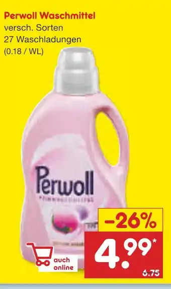 Netto Marken-Discount Perwoll waschmittel Angebot
