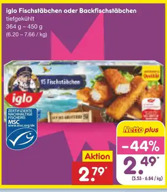 Netto Marken-Discount Iglo fischstäbchen Angebot