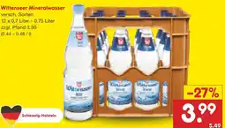 Netto Marken-Discount Wittenseer mineralwasser Angebot