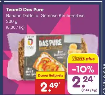 Netto Marken-Discount Teamd das pure banane dattel Angebot