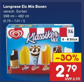 Netto Marken-Discount Langnese eis mix boxen Angebot