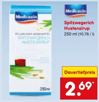 Netto Marken-Discount Medicasin spitzwegerich hustensirup Angebot