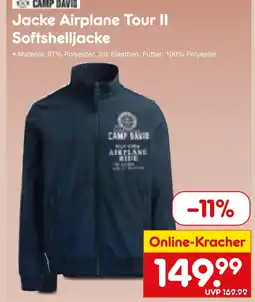 Netto Marken-Discount Camp david jacke airplane tour ii softshelljacke Angebot