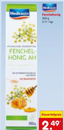 Netto Marken-Discount Medicazin fenchelhonig Angebot