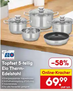 Netto Marken-Discount Elo topfset 5-teilig elo therm-edelstahl Angebot