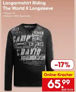 Netto Marken-Discount Langarmshirt riding the world ii longsleeve Angebot