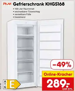 Netto Marken-Discount Pkm gefrierschrank khgs168 Angebot