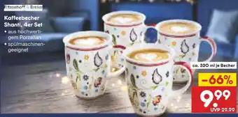 Netto Marken-Discount Rosenhoff & breier kaffeebecher shanti, 4er set Angebot