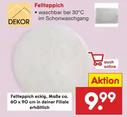 Netto Marken-Discount Dekor fellteppich Angebot