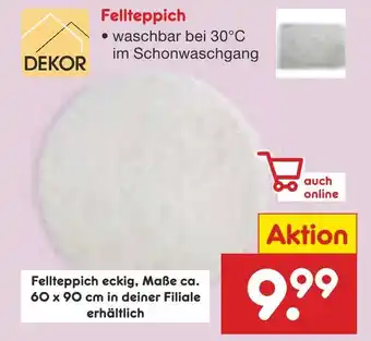 Netto Marken-Discount Dekor fellteppich Angebot