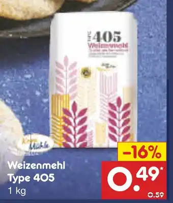 Netto Marken-Discount Weizenmehl type 405 Angebot
