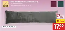 Netto Marken-Discount Seitenschläferkissen mit cashmerebezug Angebot